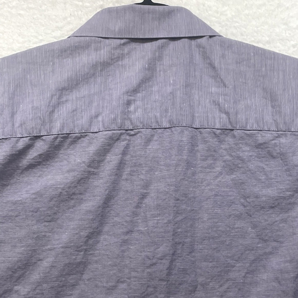 Travis Mathew Shirt Mens Medium Purple Studebaker Button Pocket Golf Casual - Picture 6 of 11